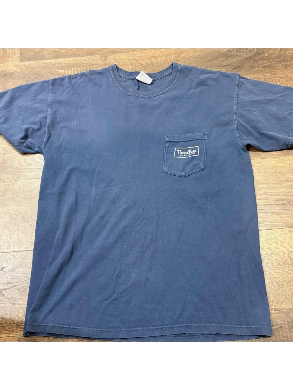 Men's Blue and Navy Tshirt